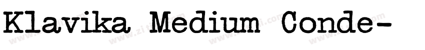 Klavika Medium Conde字体转换